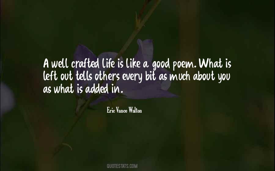Eric Vance Walton Quotes #9323
