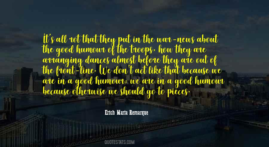 Erich Maria Remarque Quotes #1430631