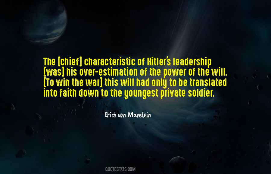 Erich Von Manstein Quotes #249318