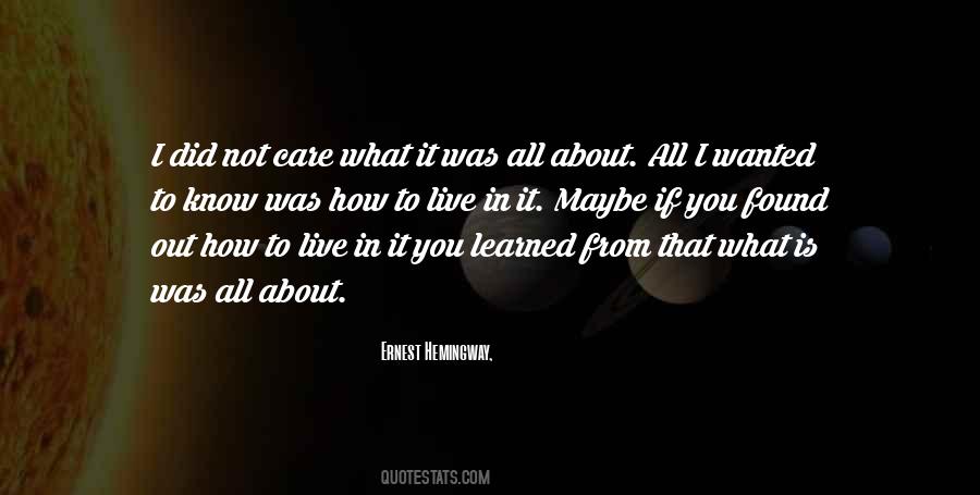 Ernest Hemingway, Quotes #1593653
