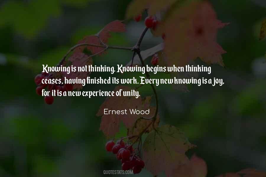 Ernest Wood Quotes #1595022