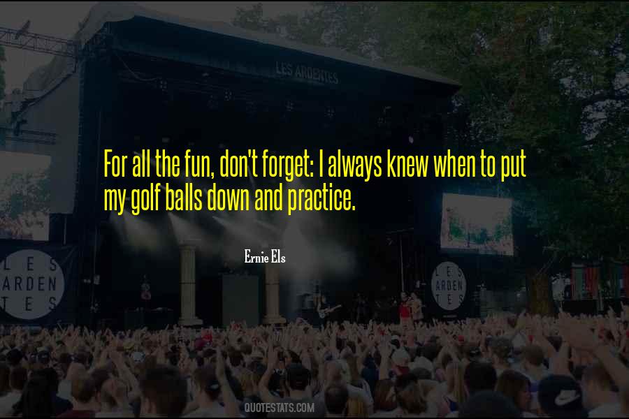 Ernie Els Quotes #796546