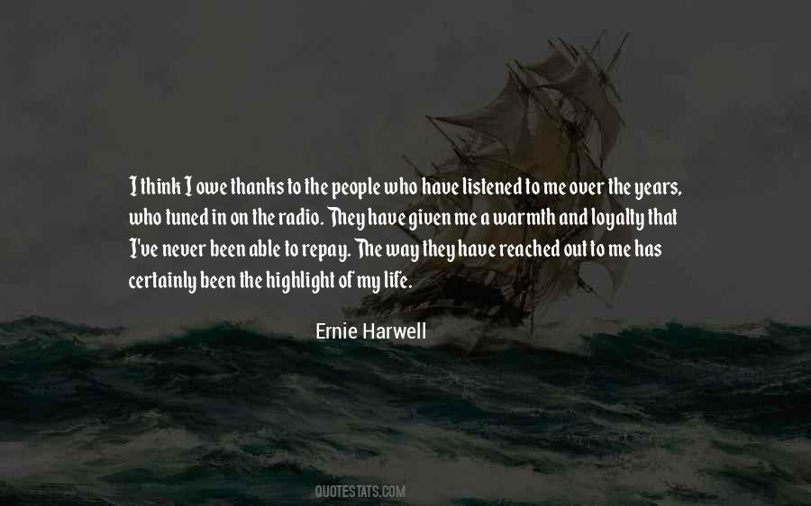 Ernie Harwell Quotes #1867395