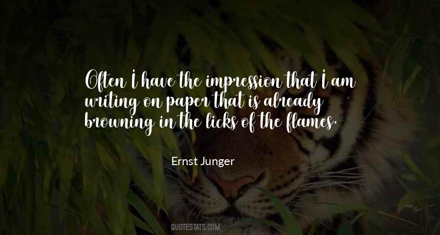 Ernst Junger Quotes #1759723