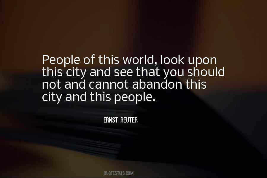 Ernst Reuter Quotes #1480428 Ernst Reuter Quotes #1480428