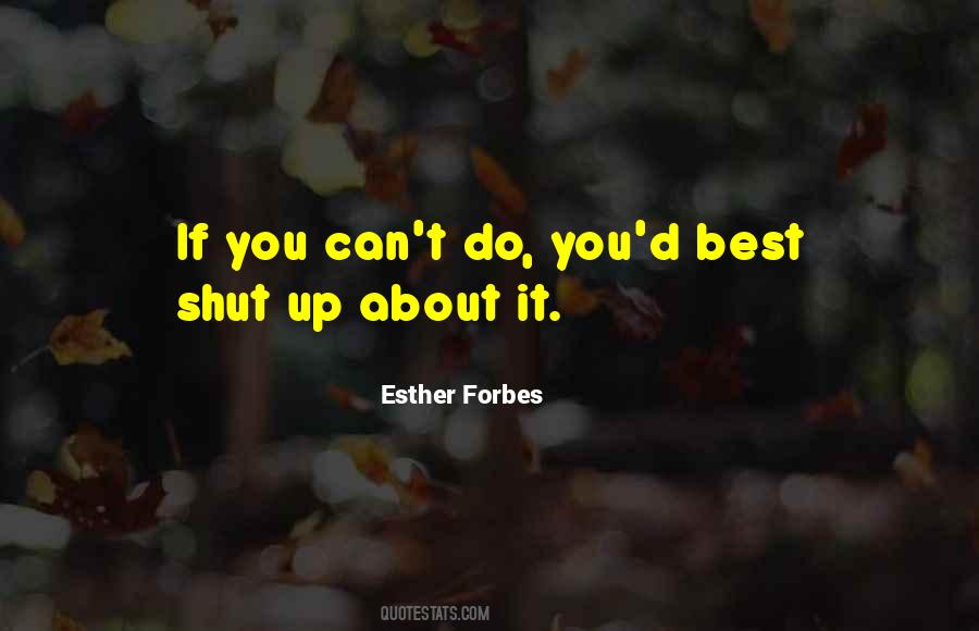 Esther Forbes Quotes #164228