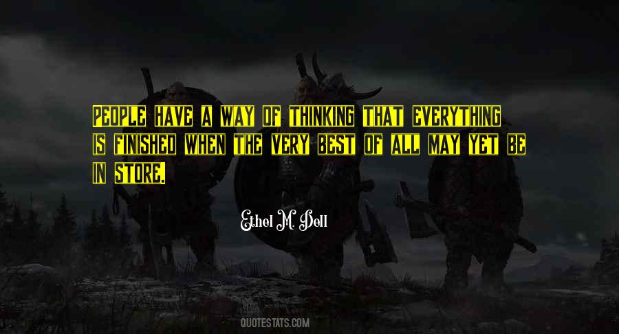 Ethel M. Dell Quotes #216225