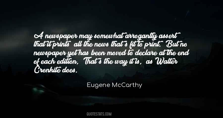 Eugene McCarthy Quotes #1631839