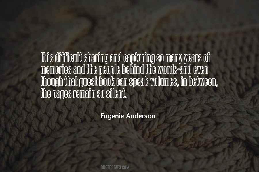 Eugenie Anderson Quotes #1016966