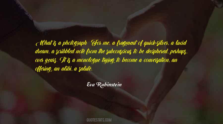 Eva Rubinstein Quotes #1546472