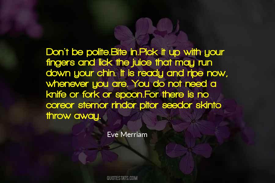 Eve Merriam Quotes #420748