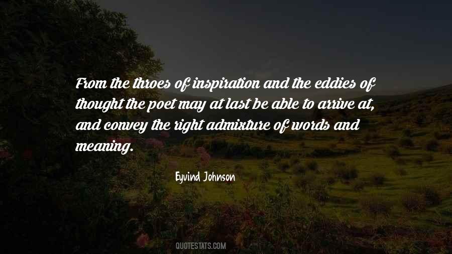Eyvind Johnson Quotes #413246