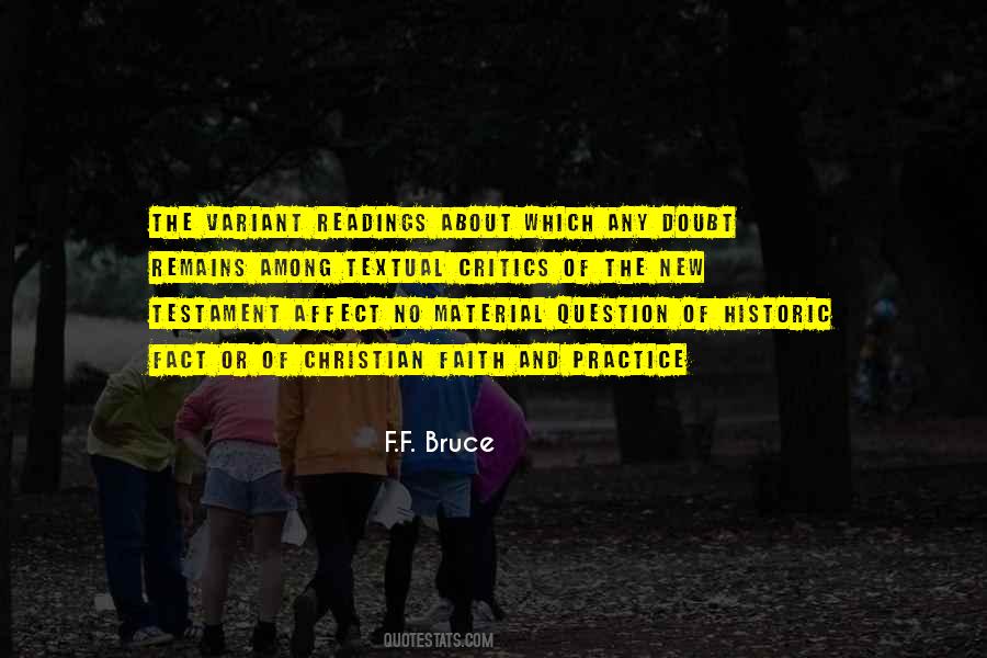 F.F. Bruce Quotes #1493950