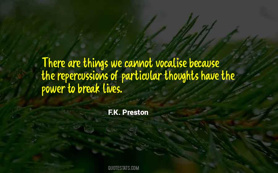 F.K. Preston Quotes #316976