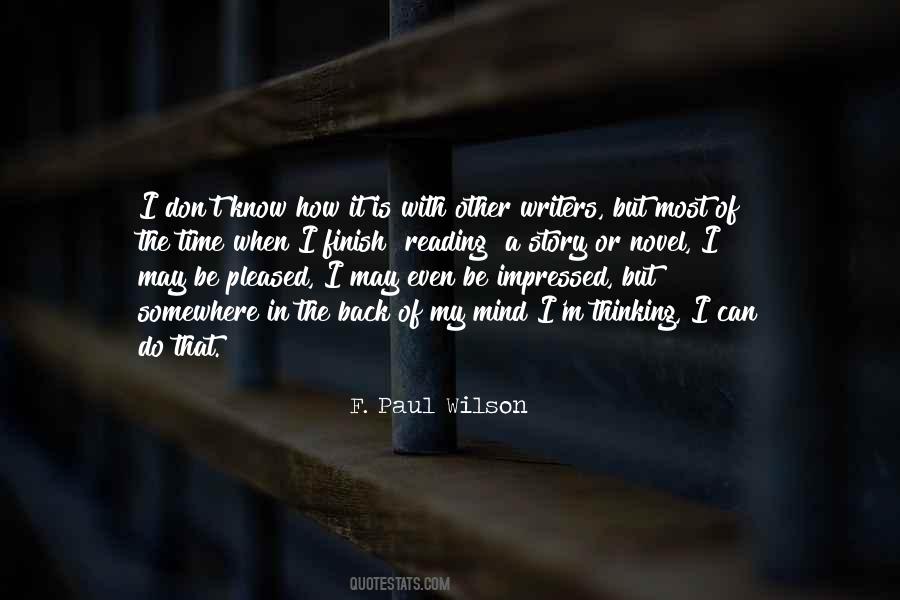 F. Paul Wilson Quotes #1791310