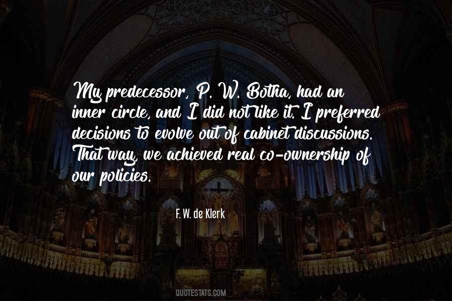 F. W. De Klerk Quotes #1636405