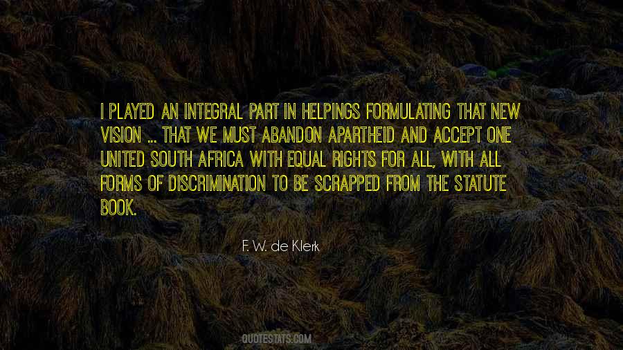 F. W. De Klerk Quotes #1780508