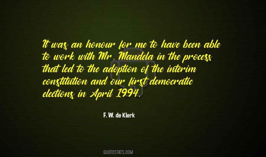 F. W. De Klerk Quotes #573618