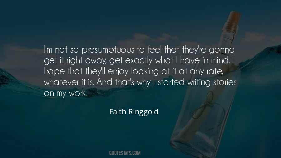 Faith Ringgold Quotes #1876430