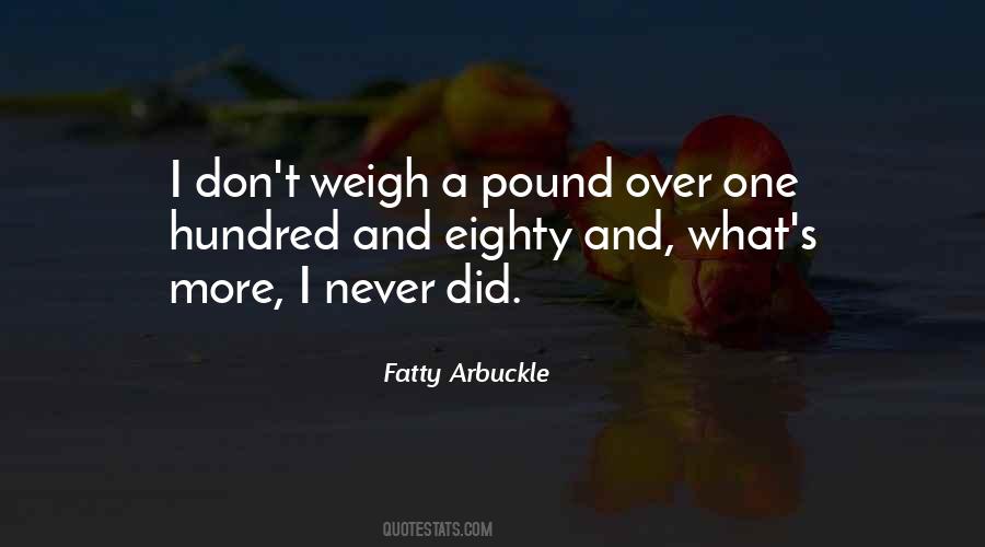 Fatty Arbuckle Quotes #1689228