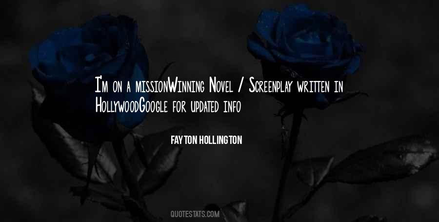 Fayton Hollington Quotes #384601