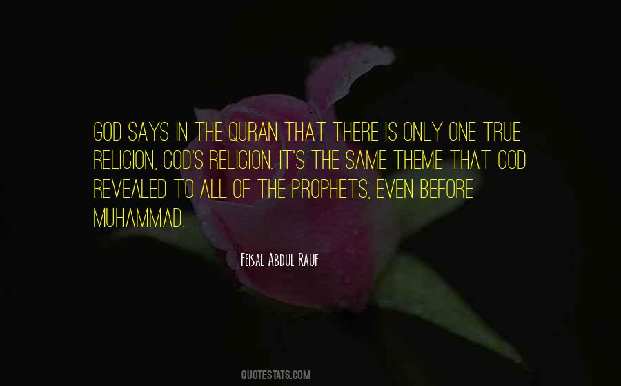 Feisal Abdul Rauf Quotes #1101941