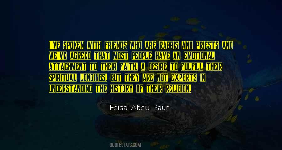 Feisal Abdul Rauf Quotes #1284797