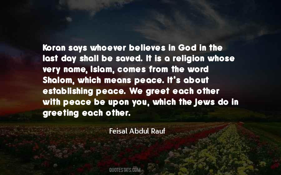 Feisal Abdul Rauf Quotes #427258