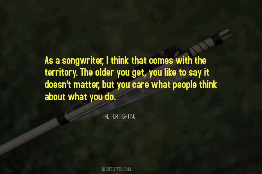 Five For Fighting Quotes #77475