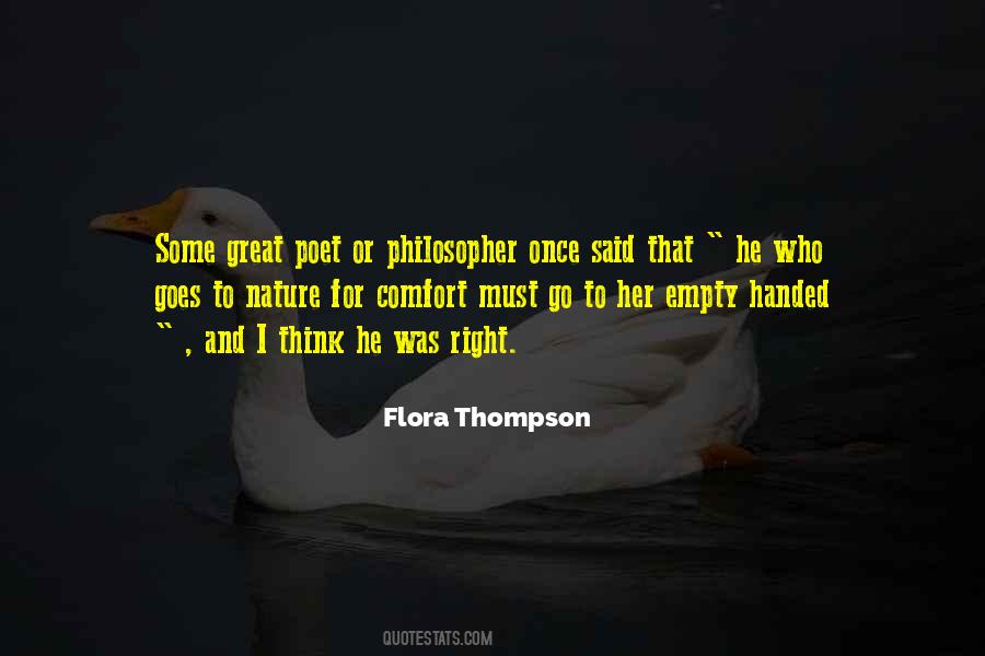 Flora Thompson Quotes #1384885
