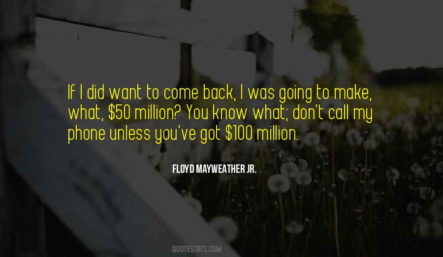 Floyd Mayweather Jr. Quotes #319982