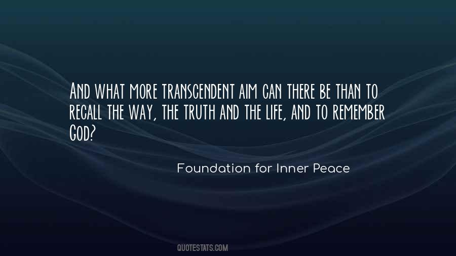 Foundation For Inner Peace Quotes #1017392
