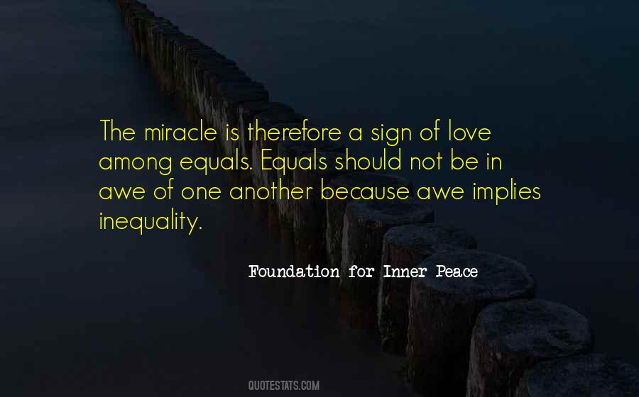 Foundation For Inner Peace Quotes #156315
