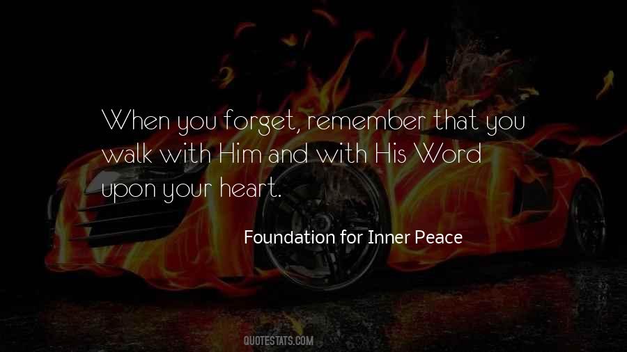 Foundation For Inner Peace Quotes #1566452