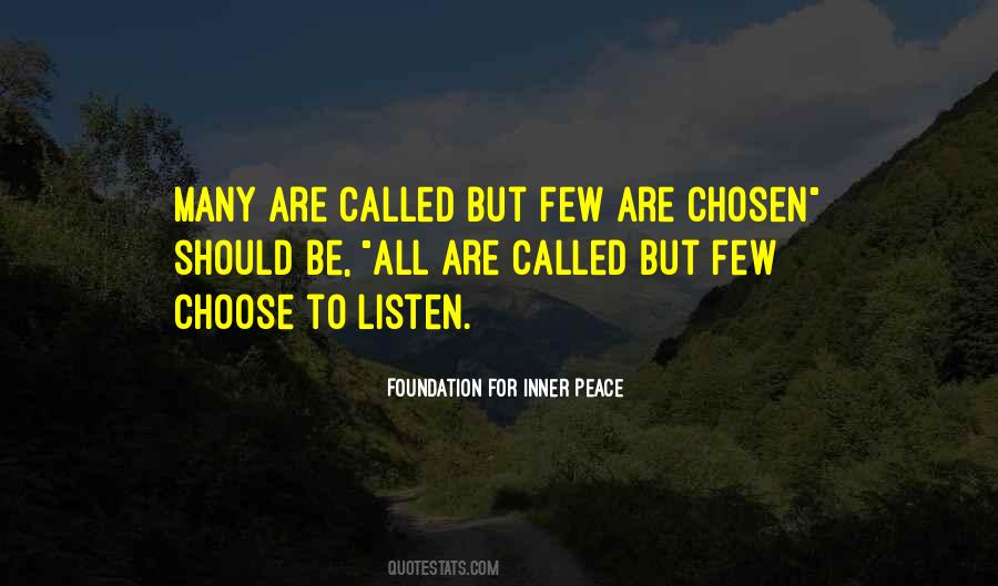 Foundation For Inner Peace Quotes #1703463