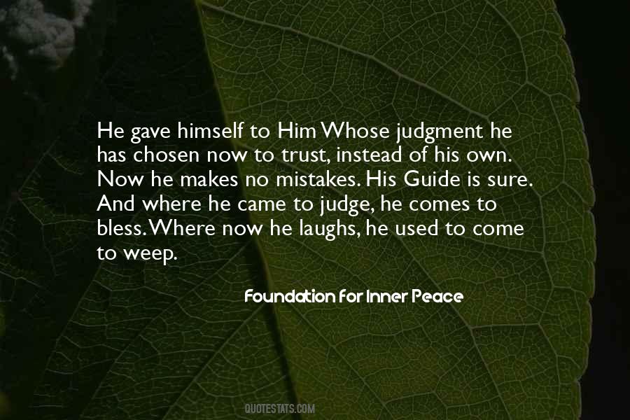 Foundation For Inner Peace Quotes #174940