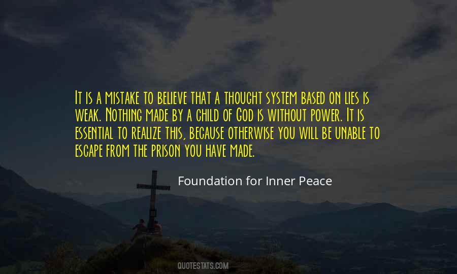 Foundation For Inner Peace Quotes #278783