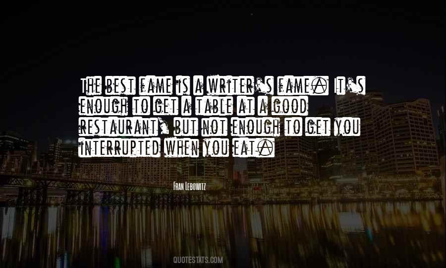 Fran Lebowitz Quotes #1000369