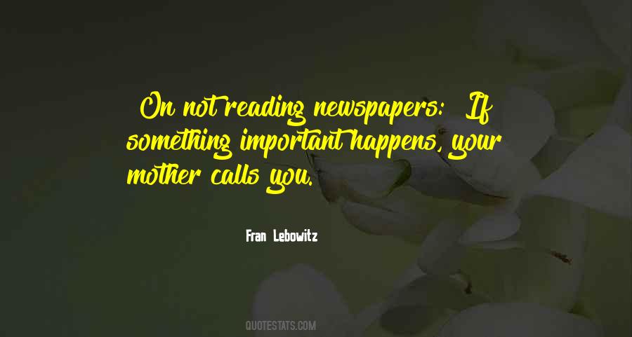 Fran Lebowitz Quotes #1099924
