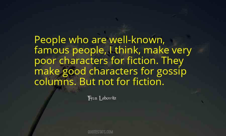 Fran Lebowitz Quotes #1716534