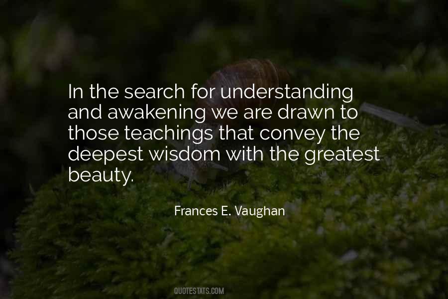 Frances E. Vaughan Quotes #1679039