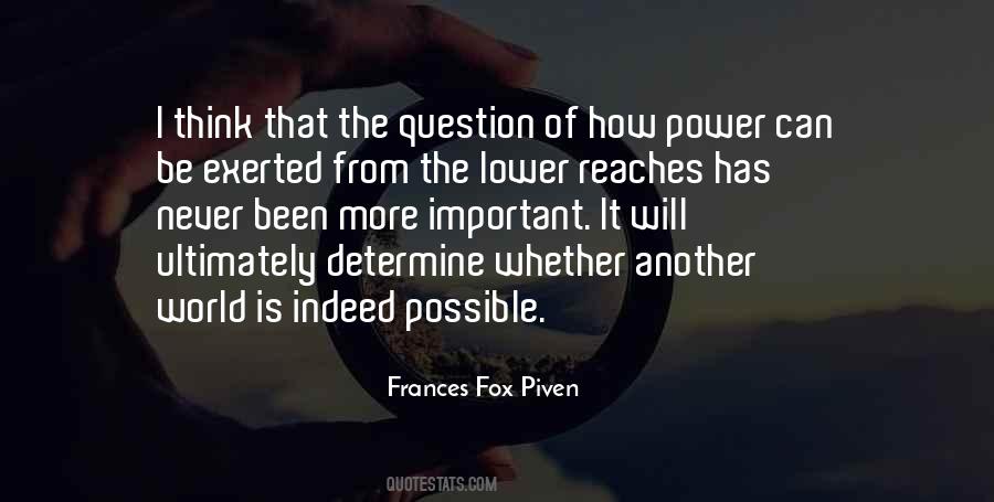 Frances Fox Piven Quotes #284571
