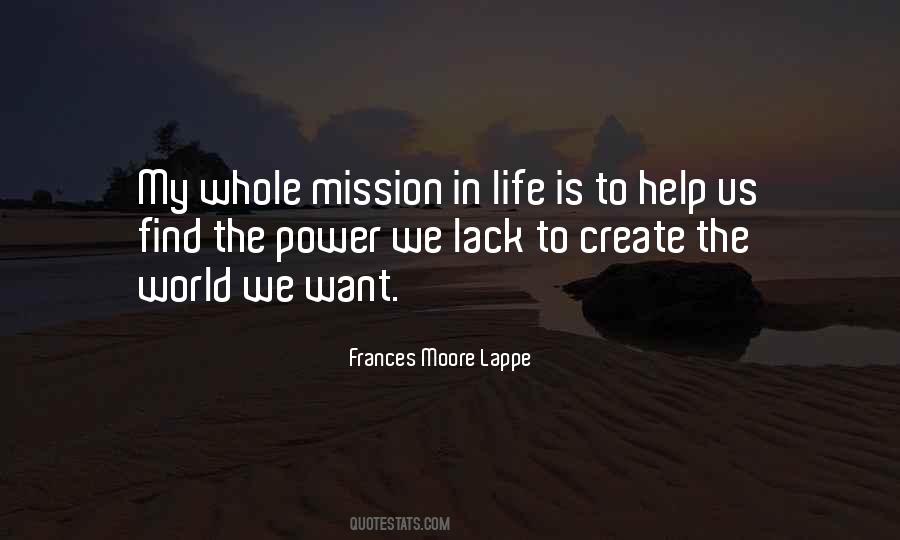 Frances Moore Lappe Quotes #1283804