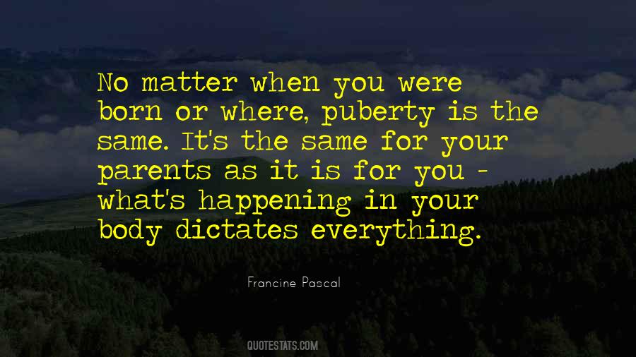 Francine Pascal Quotes #1120368