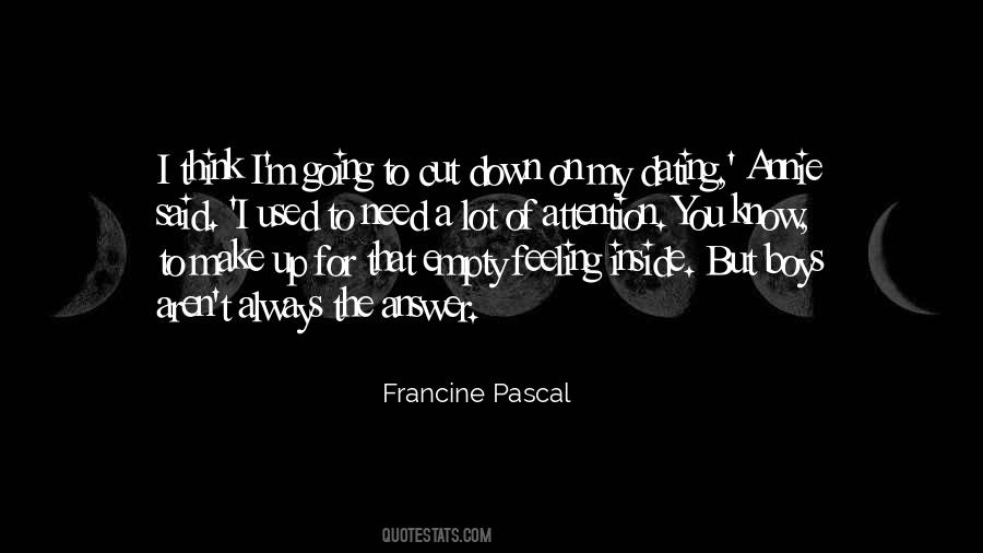 Francine Pascal Quotes #1254391