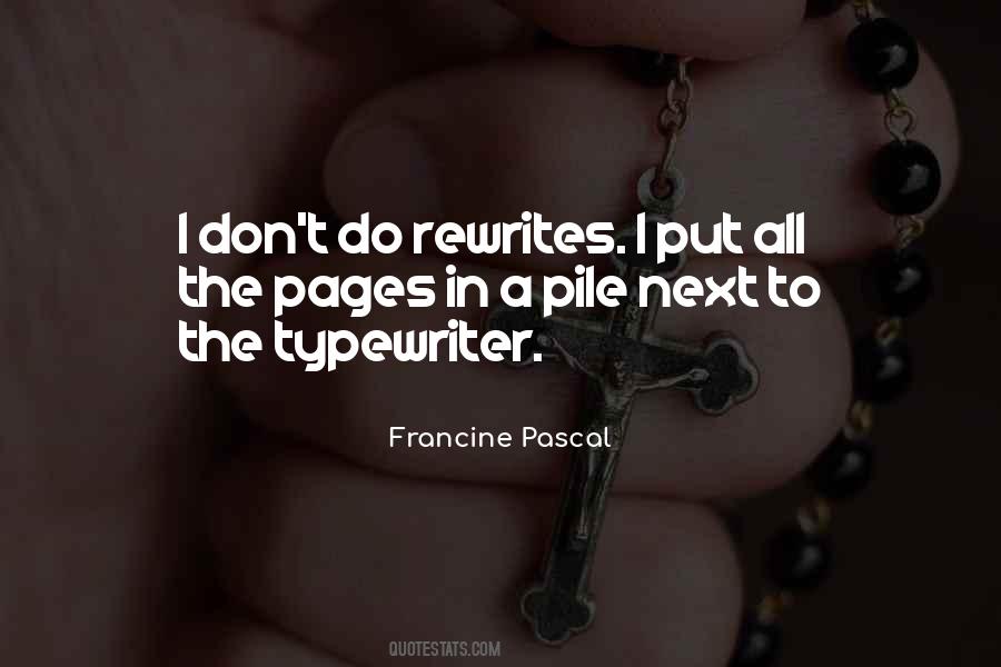 Francine Pascal Quotes #1419833