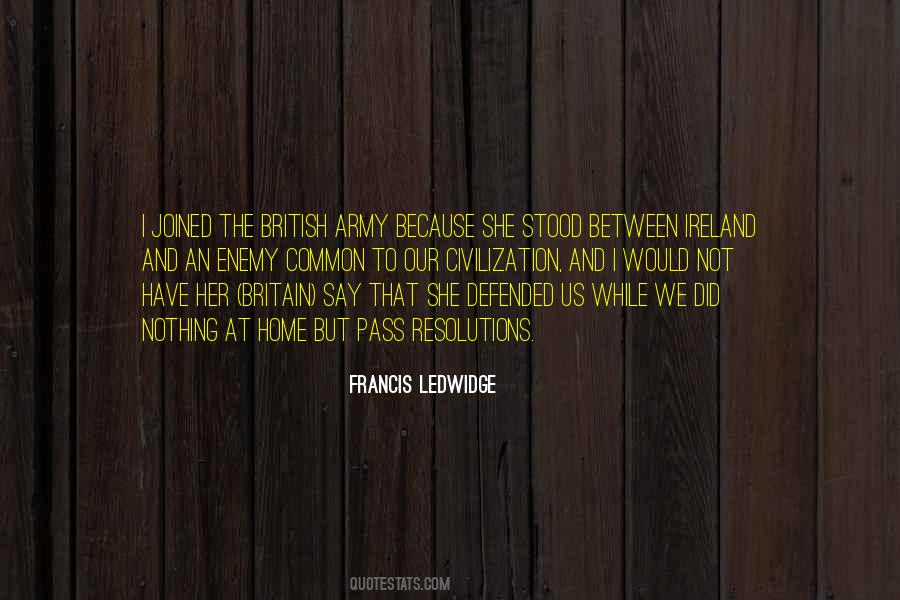 Francis Ledwidge Quotes #1798154