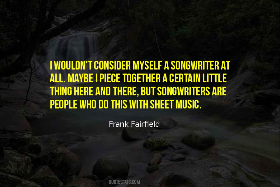 Frank Fairfield Quotes #1726368