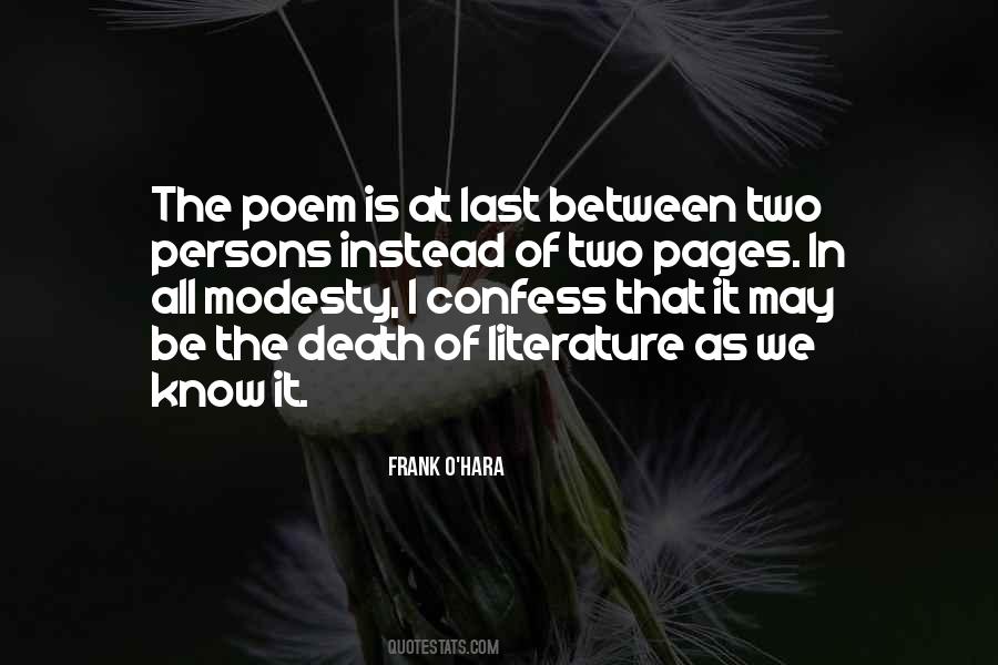 Frank O'Hara Quotes #1658822