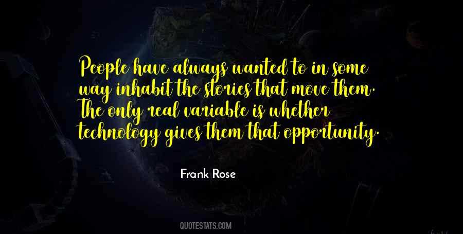Frank Rose Quotes #1714278